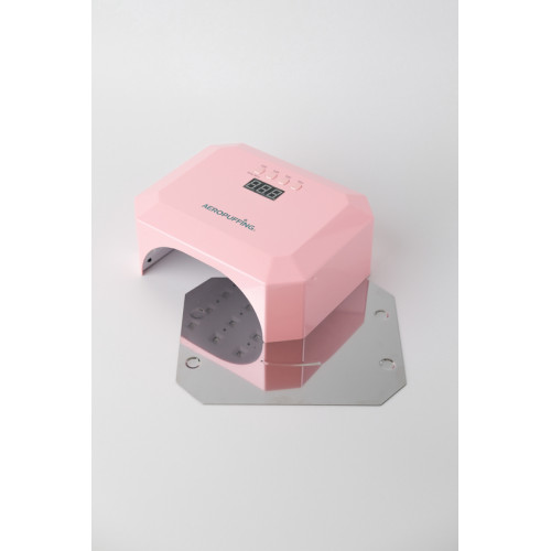 Aeropuffing, гибридный UV/LED аппарат для сушки ногтей "V5 Salon Nail Lamp", 54Вт (Розовая)