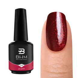 BHM Professional, гель-лак №023, Indian ruby, 7 мл