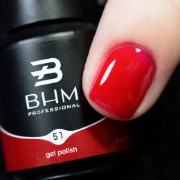 BHM Professional, гель-лак №051, Raspberry, 7 мл