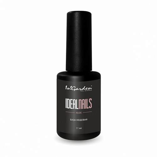 In'Garden, Ideal Nails каучуковая нюдовая камуфлирующая база для гель-лака, 11 мл