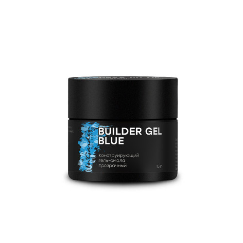 In'Garden, Конструирующий гель-смола прозрачный Blue Builder gel, 15 г