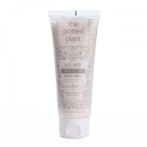 The Potted Plant, Успокаивающий лосьон  для ухода за кожей на основе масла семян конопли Herbal Blossom Body Lotion, 100 мл